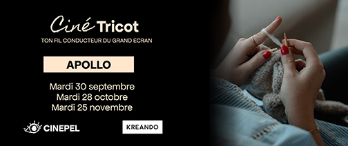 Banner CinéTricot CINEPEL NE Kreando